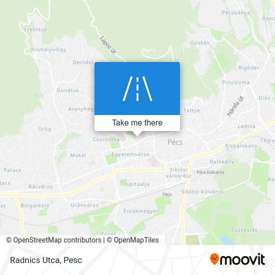Radnics Utca map