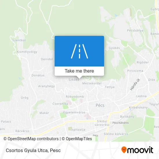 Csortos Gyula Utca map