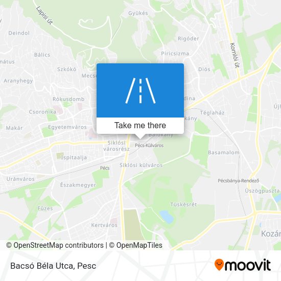 Bacsó Béla Utca map