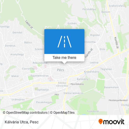 Kálvária Utca map
