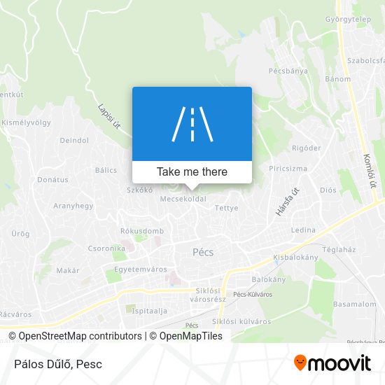 Pálos Dűlő map