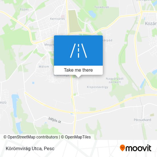Körömvirág Utca map