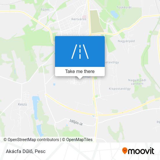 Akácfa Dűlő map