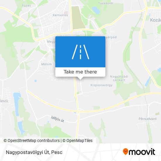 Nagypostavölgyi Út map