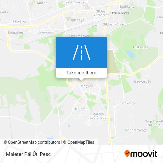Maléter Pál Út map