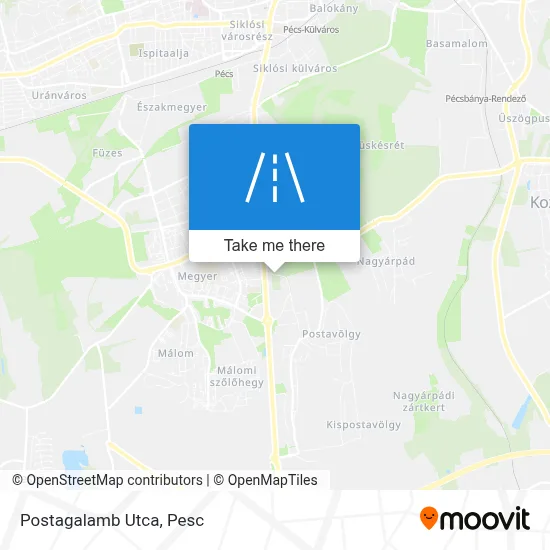 Postagalamb Utca map