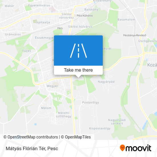 Mátyás Flórián Tér map