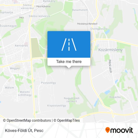 Köves-Földi Út map