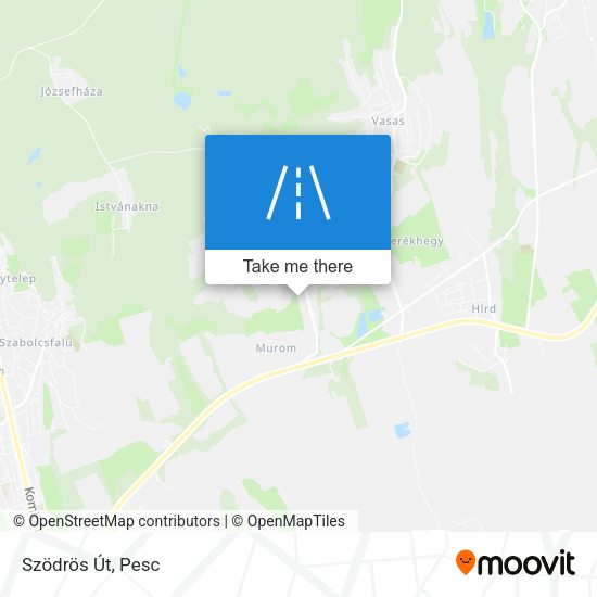 Szödrös Út map