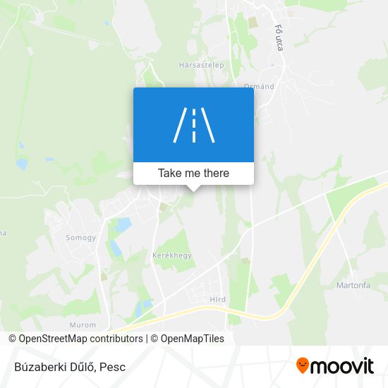 Búzaberki Dűlő map