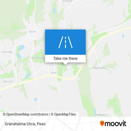 Gránátalma Utca map