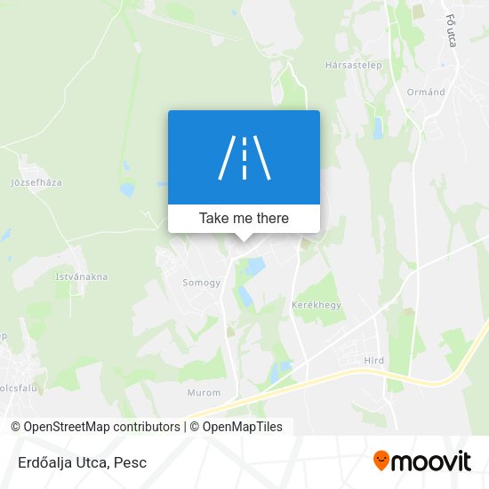 Erdőalja Utca map
