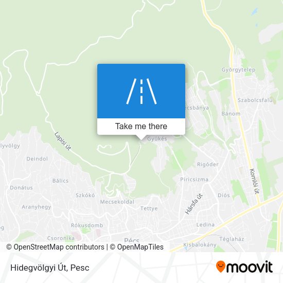 Hidegvölgyi Út map