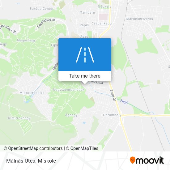 Málnás Utca map