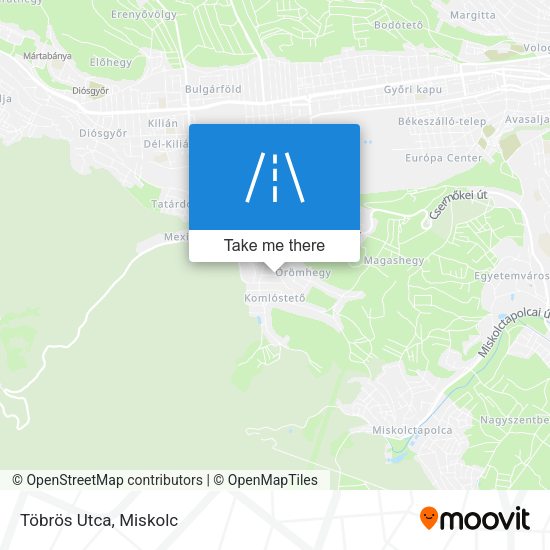 Töbrös Utca map