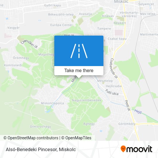 Alsó-Benedeki Pincesor map