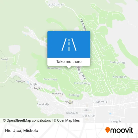 Híd Utca map