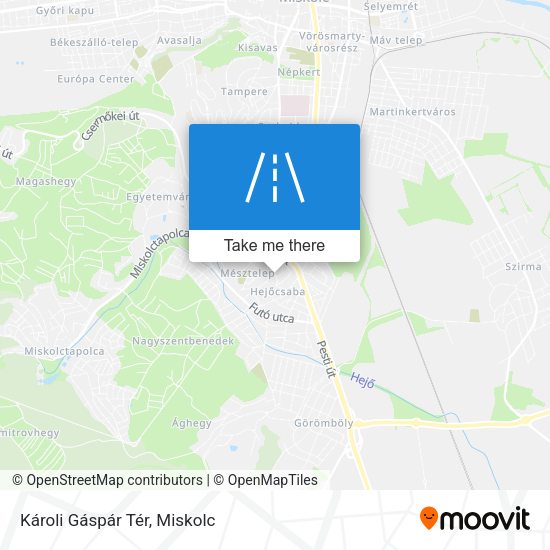 Károli Gáspár Tér map