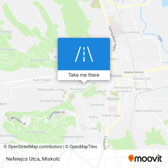 Nefelejcs Utca map