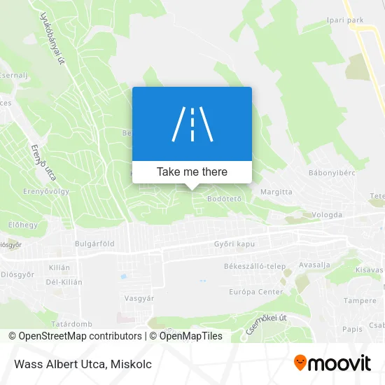 Wass Albert Utca map
