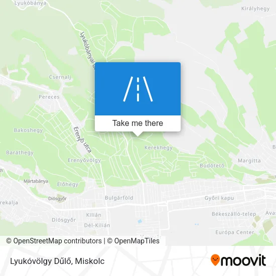 Lyukóvölgy Dűlő map