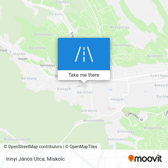 Irinyi János Utca map
