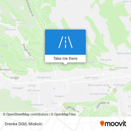 Drenka Dűlő map