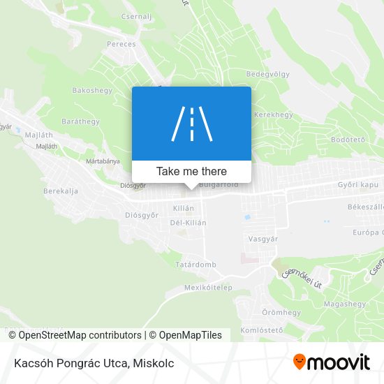 Kacsóh Pongrác Utca map