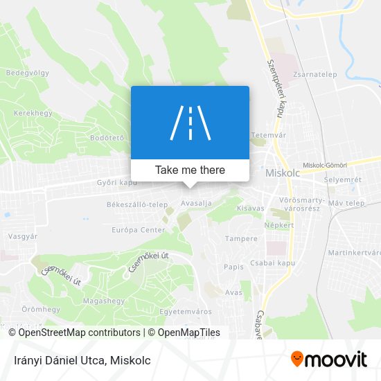 Irányi Dániel Utca map
