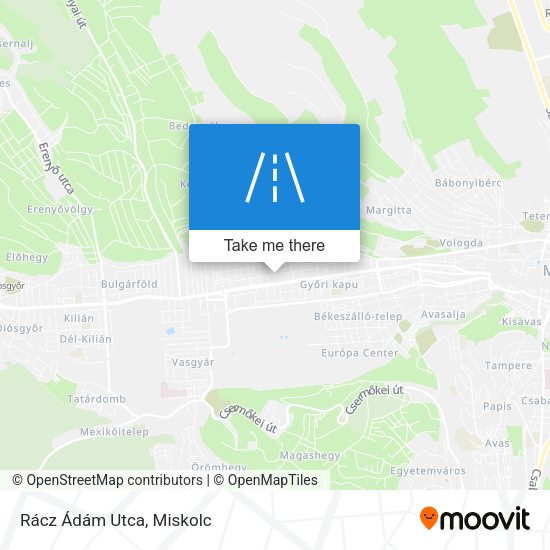 Rácz Ádám Utca map