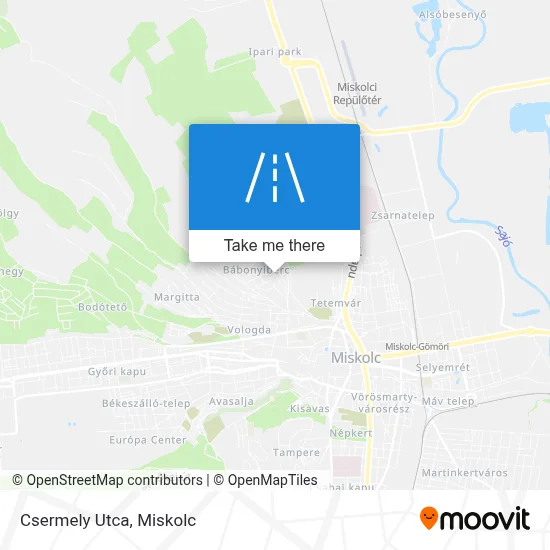 Csermely Utca map