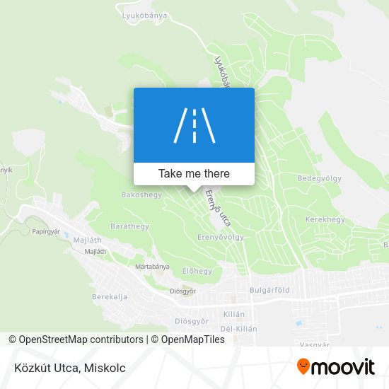 Közkút Utca map