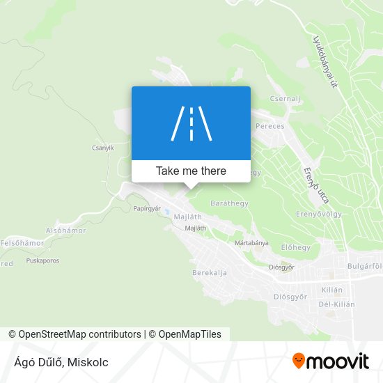 Ágó Dűlő map
