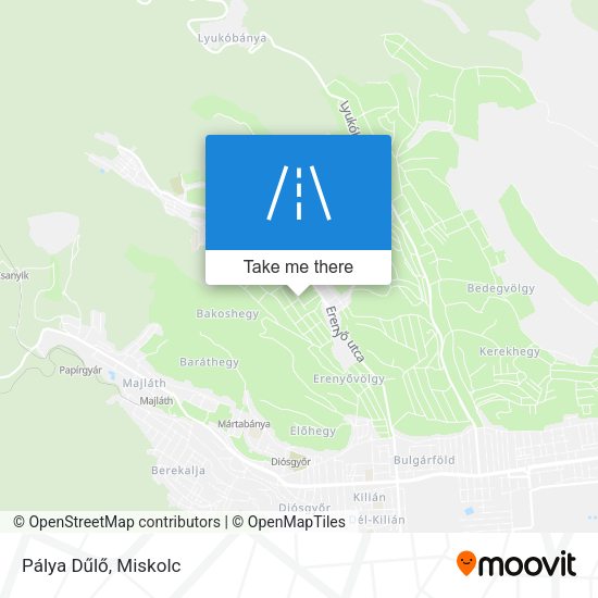 Pálya Dűlő map