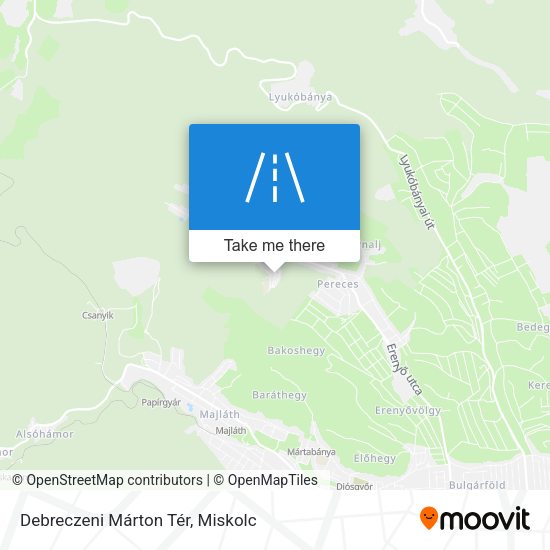 Debreczeni Márton Tér map