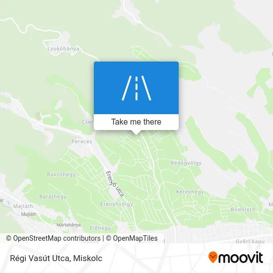 Régi Vasút Utca map