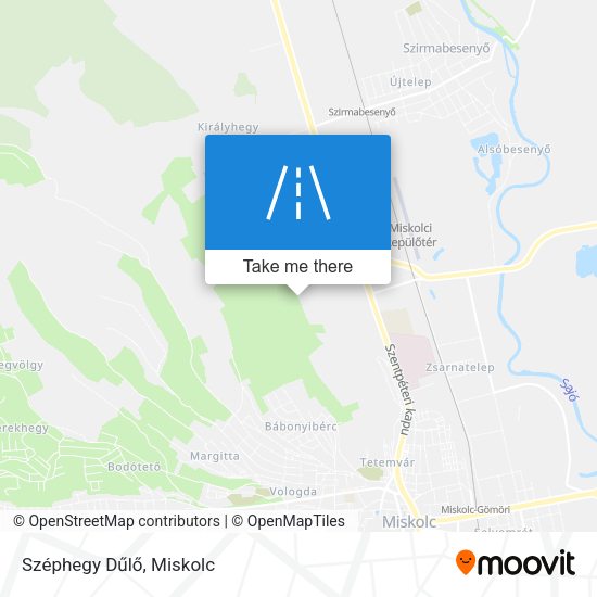 Széphegy Dűlő map