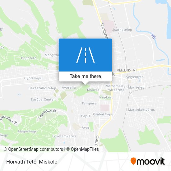 Horváth Tető map