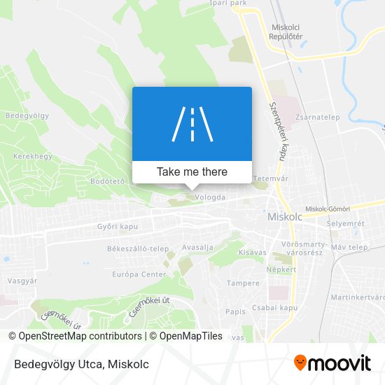 Bedegvölgy Utca map