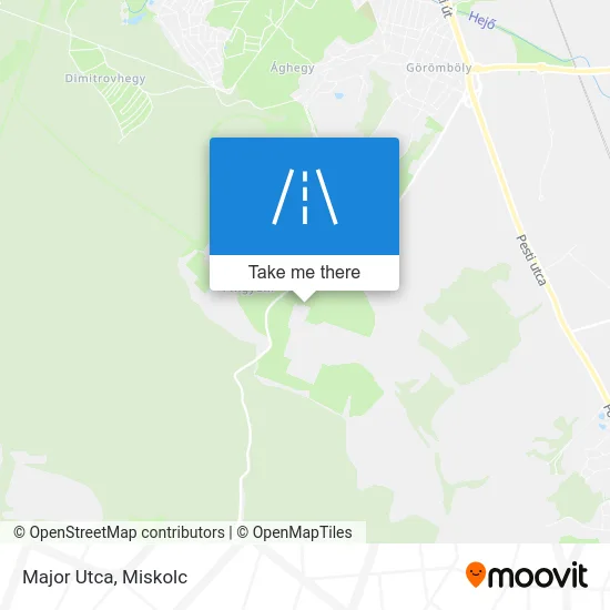 Major Utca map
