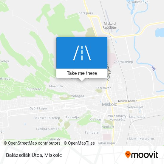 Balázsdiák Utca map