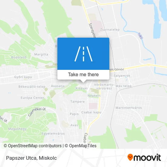 Papszer Utca map