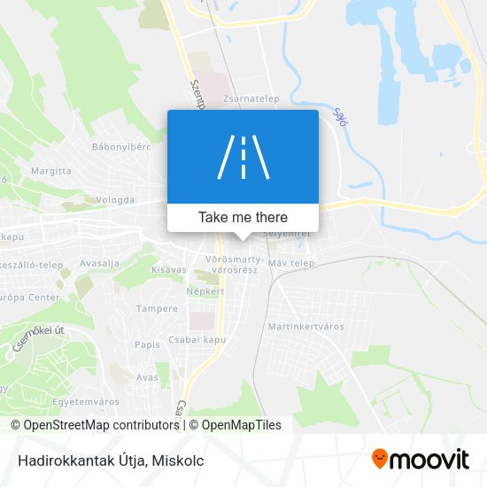 Hadirokkantak Útja map