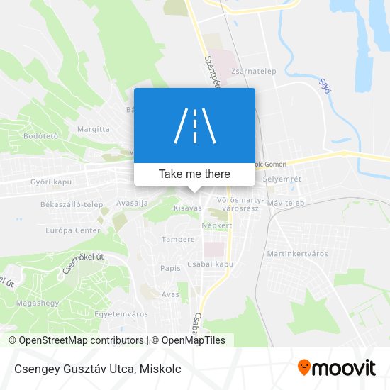 Csengey Gusztáv Utca map