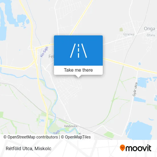 Rétföld Utca map