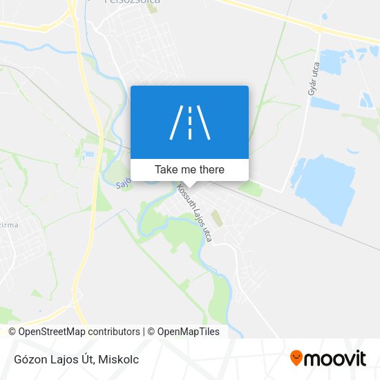 Gózon Lajos Út map