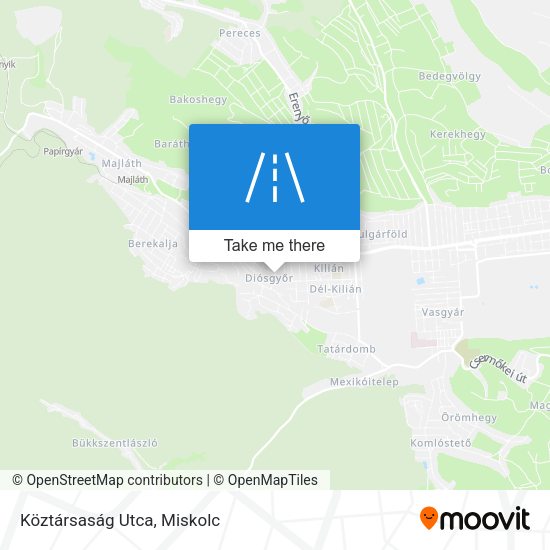 Köztársaság Utca map
