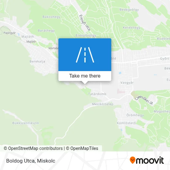 Boldog Utca map