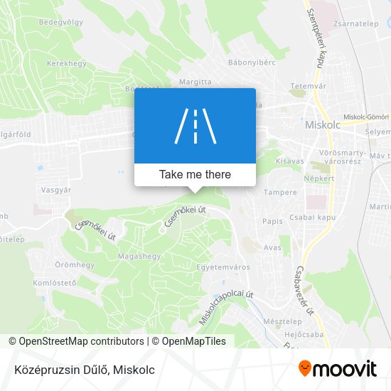 Középruzsin Dűlő map