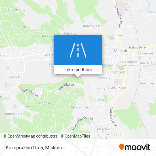 Középruzsin Utca map